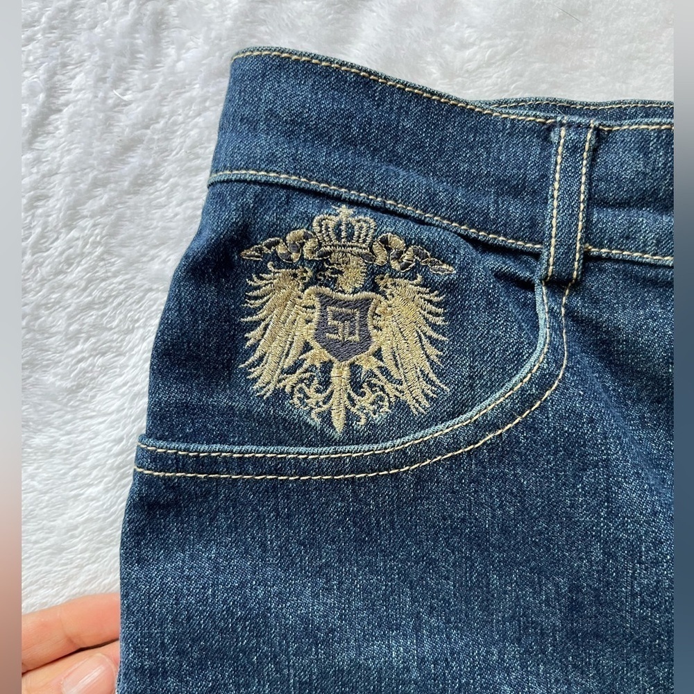 St. John Sport Vintage High Waisted Mom Jeans Blue Size 6 Marie Gray - Picture 10 of 17
